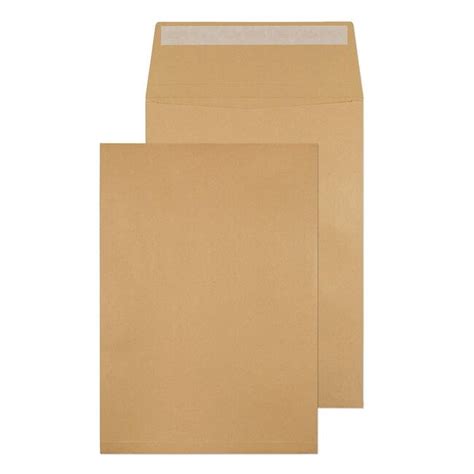 ValueX Manilla C4 Pocket Gusset Envelope Peel And Seal Plain 25mm