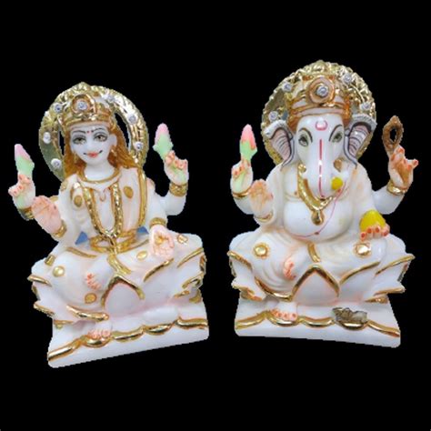 Painted Hindu Marble Laxmi Ganesh At Rs In Alwar Id