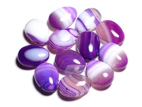 Pendentif Pierre Semi Pr Cieuse Agate Violette Goutte Mm Etsy Canada