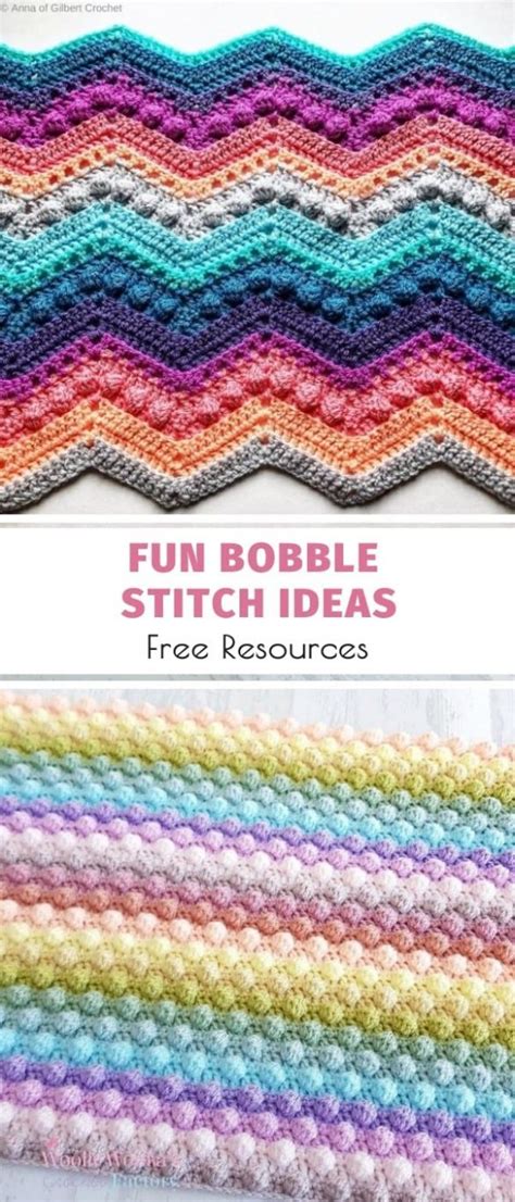 Bobble Stitch Words Crochet Chart Letters Using Blanket Letter Patterns