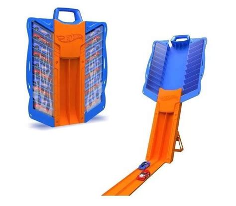 Maleta Hot Wheels Porta Carrinho Para Carros Lan Ador Fun Organizador De
