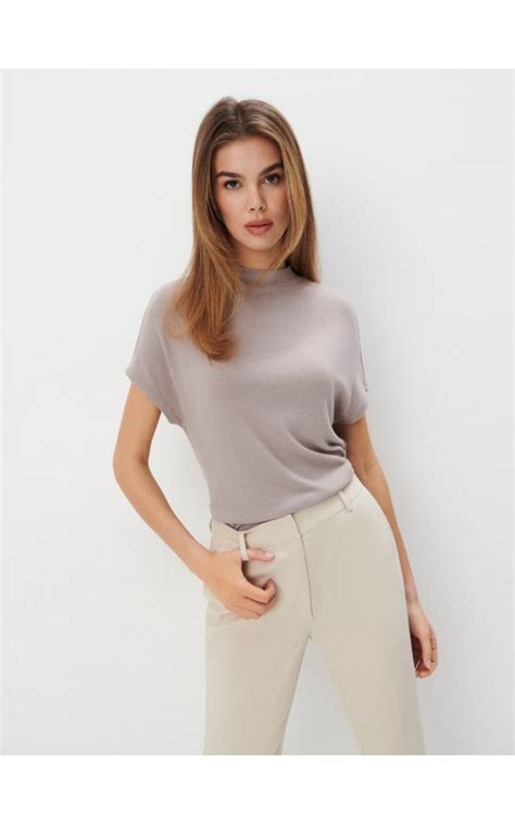 Bluză cu guler culoare Beige MOHITO 344BM 08M