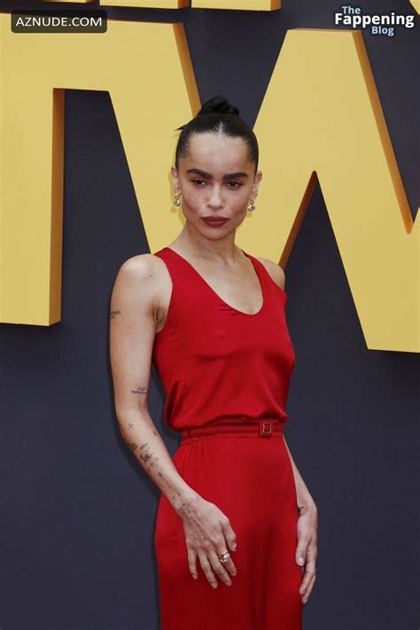Zoe Kravitz Sexy Flashes Her Hot Tits At Blink Twice Premiere In London AZNude