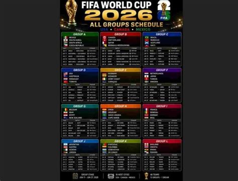 FIFA World Cup 2026 Match Schedule: Full List Of All 104 Fixtures