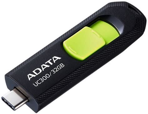 Характеристики Флешка USB (Type-C) A-Data UC300 32ГБ, USB3.2, черный и ...