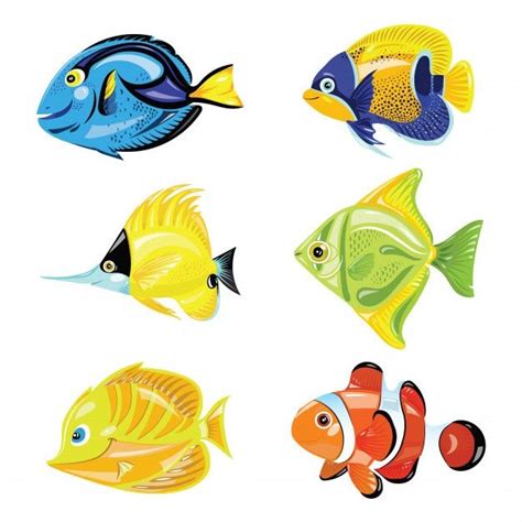 Conjunto De Peces De Dibujos Animados C Premium Vector Freepik Vector Naturaleza