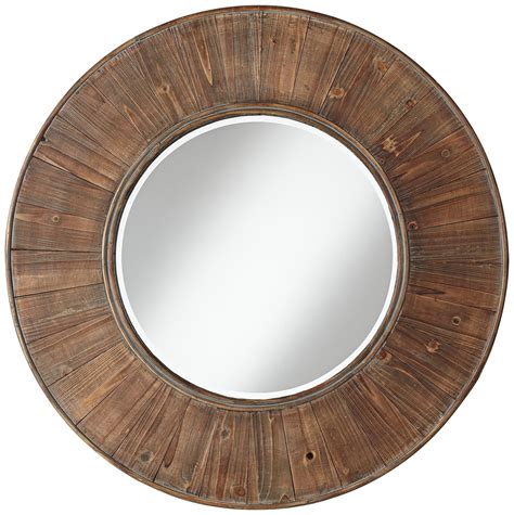 Round Mirror Wood Frame Ideas On Foter