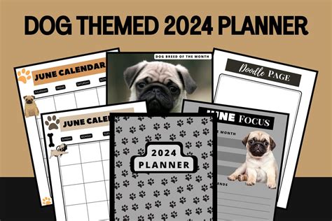 Dog/puppy 2024 Planner Learn About Different Dog Breeds While - Etsy