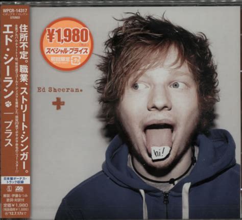 Ed Sheeran + (Plus) - Sealed Japan Cd Album WPCR-14317 + (Plus ...