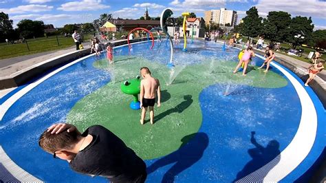 Wodny Plac Zabaw Chorzów Water playground YouTube