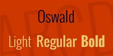 Download Oswald font | fontsme.com