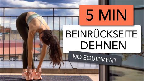 5 MIN BEINRÜCKSEITE DEHNEN DEHNÜBUNGEN NACH DEM JOGGEN YouTube