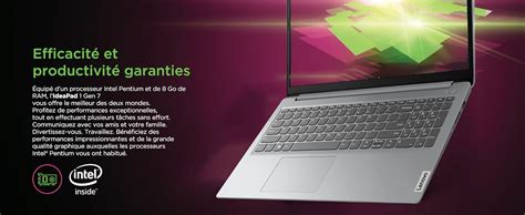 Lenovo Ideapad Ijl Ordinateur Portable Fhd Intel Pentium