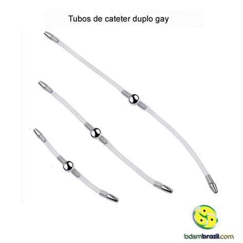 Tubos De Cateter Duplo Gay BDSM Brazil
