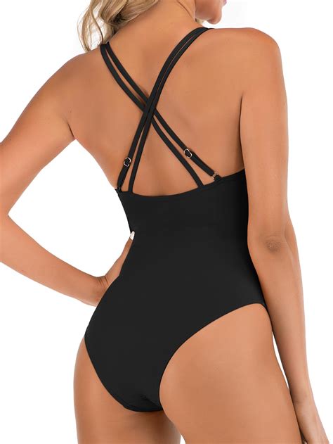 Laphee Rose One Piece Swimsuit For Women Tummy Control Sexy Bathing