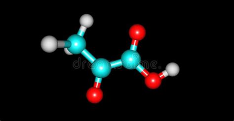 Structure Mol Culaire D Acide Pyruvique D Isolement Sur Le Noir