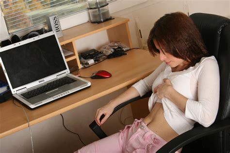 Horny Secretary Vivian Gets Naked On Her Desk Chair Before Touching Herself CoedCherry