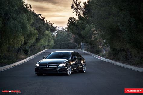 Stanced Out Mercedes CLS 550 With Sport Suspension And Vossen Rims