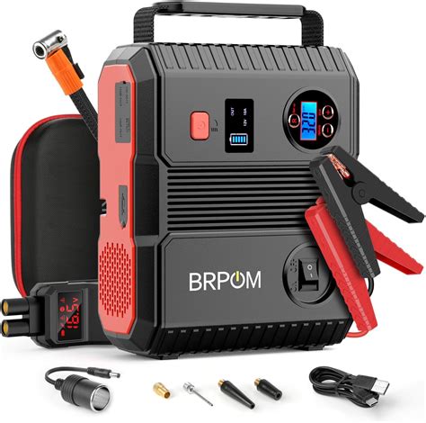 Brpom Avviatore Batteria Auto A Mah Avviatore Di Emergenza Per