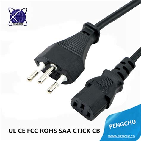 Iec60320 C13 3 Pin Ac Power Cord Swiss Plug Power Cord For Power