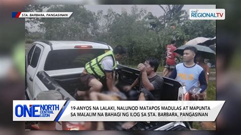 One North Central Luzon 19 Anyos Na Lalaki Nalunod Matapos Madulas Sa