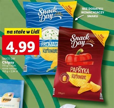 Promocja Snack Day Chipsy G W Lidl