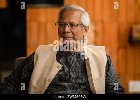 Dr Muhammad Yunus Poses For Photos During A Portrait Session At Yunus