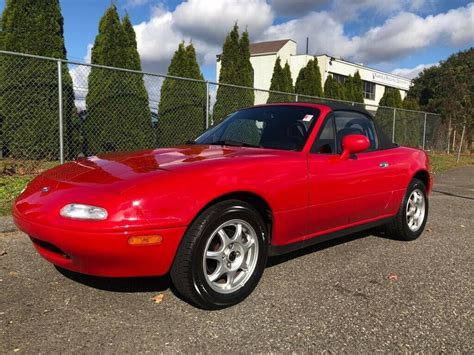 Mazda Miata Red Cyl Auto A C Owners Original Miles