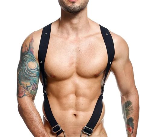 Ropa Interior Sexy Para Hombre Mono De Cuerpo Sexual Anillos Arn S