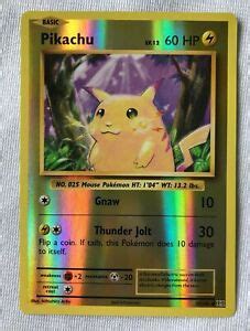 Pikachu Reverse Holo Pokemon Tcg Xy Evolutions Card Nm Ebay