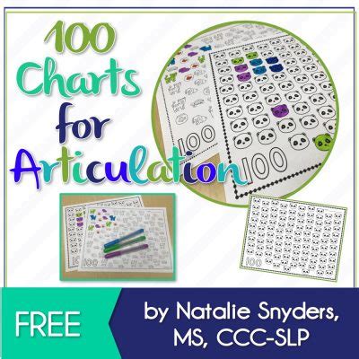 100 Trials Chart Freebie For Articulation Phonology