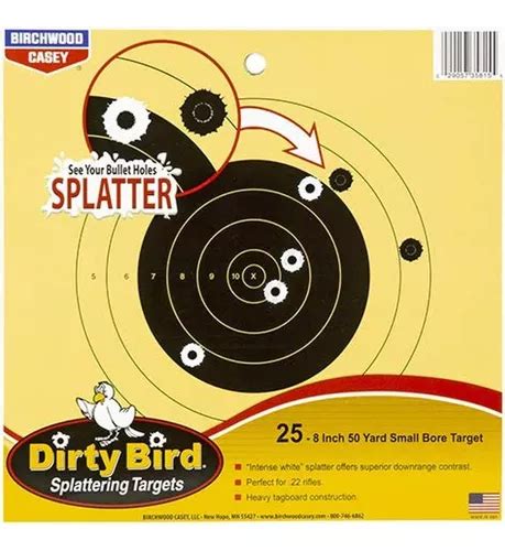 Birchwood Casey Dirty Bird Objetivos Reactivos De Orificio Cuotas