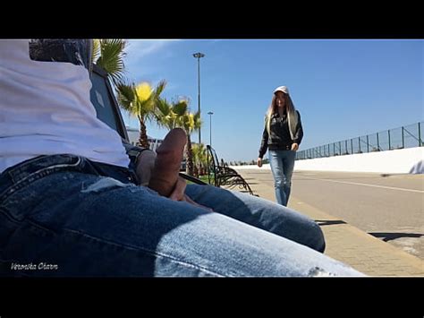 Girl Was Surprised To See Guy Jerking Off Dick In The Park And Made Him Cum XVIDEOS