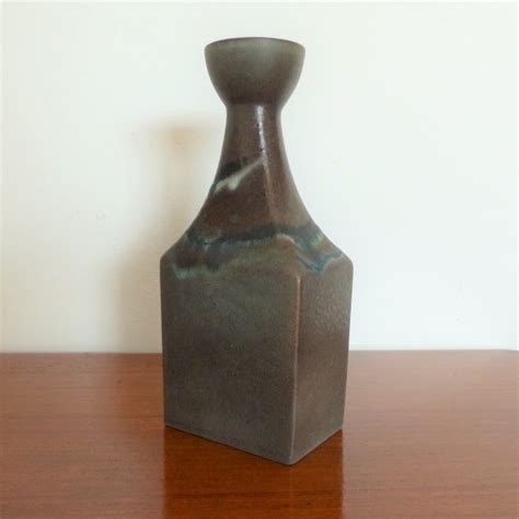 Keramik Vase Der Karlsruher Majolika Von F Glatzle 1972