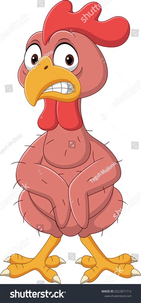 Cartoon Funny Turkey Bird Naked Stock Vector Royalty Free 2022871712