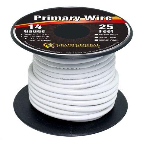 White 12 Gauge Primary Wire Roll Of 25ft Uatparts