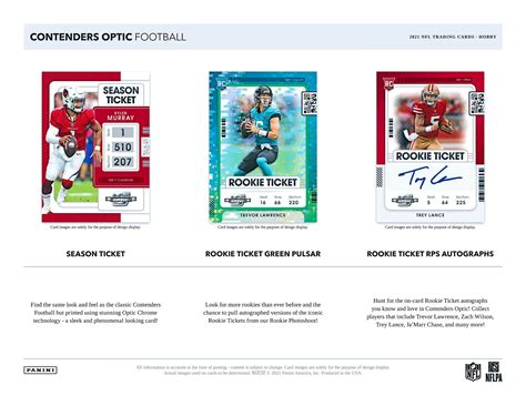 2021 Panini Contenders Optic NFL Football Cards