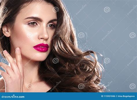 Beauty Woman Face Portrait Beautiful Spa Model Girl With Perfect Fresh