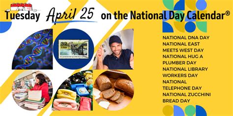 APRIL 25 2023 NATIONAL TELEPHONE DAY NATIONAL DNA DAY NATIONAL