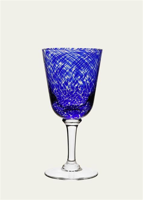 William Yeoward Crystal Vanessa Glass Water Goblet Blue Bergdorf Goodman