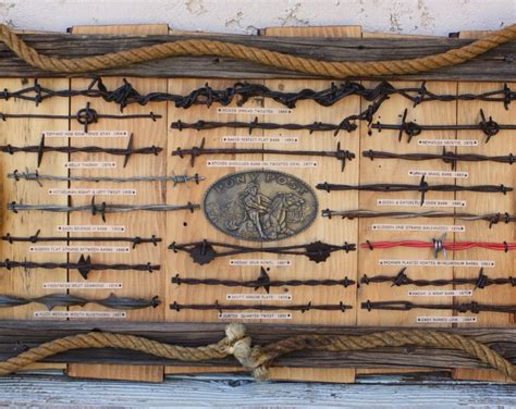 Antique Barbed Wire Display Art Collection 20 Samples Cowboy Western