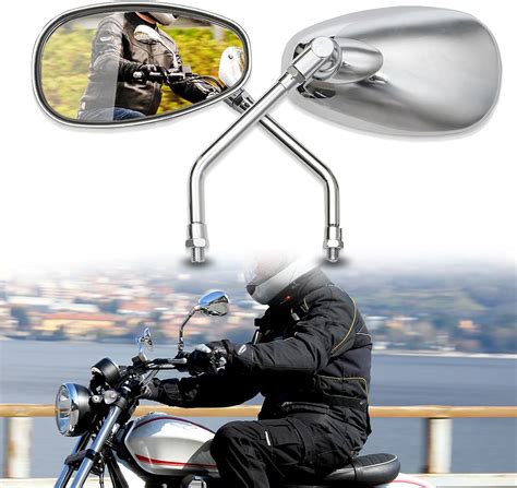 Amazon DREAMIZER Chrome 10MM Motorcycle Mirror Universal