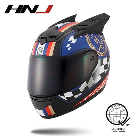 Hnj A F Men S Full Face Motorcycle Helmet Single Visor Motor