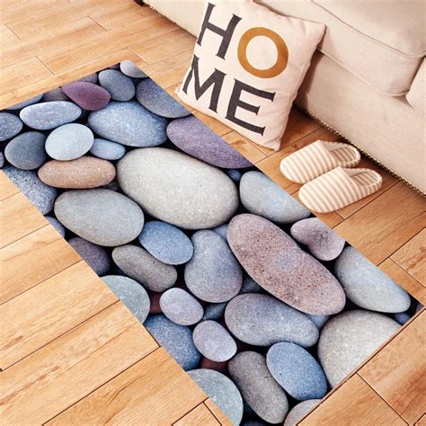 Funlife Stone Floor Stickers Removable Mural Decals Art Living Room