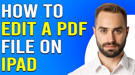 How To Edit A PDF File On IPad How Do I Edit PDF On IPad YouTube