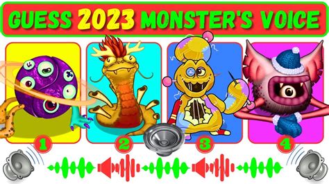 💥💥💥 Guess The Monsters Voice My Singing Monsters Rare Taigitwo