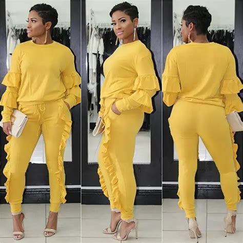 Women 2 Piece Set Matching Sets For Women Casual Outfits Womens Long Sleeve Shirt Long Trousers