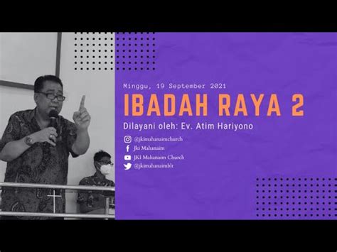 Ibadah Raya Jki Mahanaim Blitar Youtube