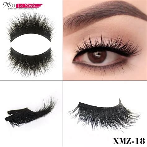 Misslamode Real Mink Natural Eyelashes Strip Eyelash Extensions 3d Mink Lashes False Fake