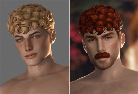 Sims 4 Curly Hair Male Maxis Match